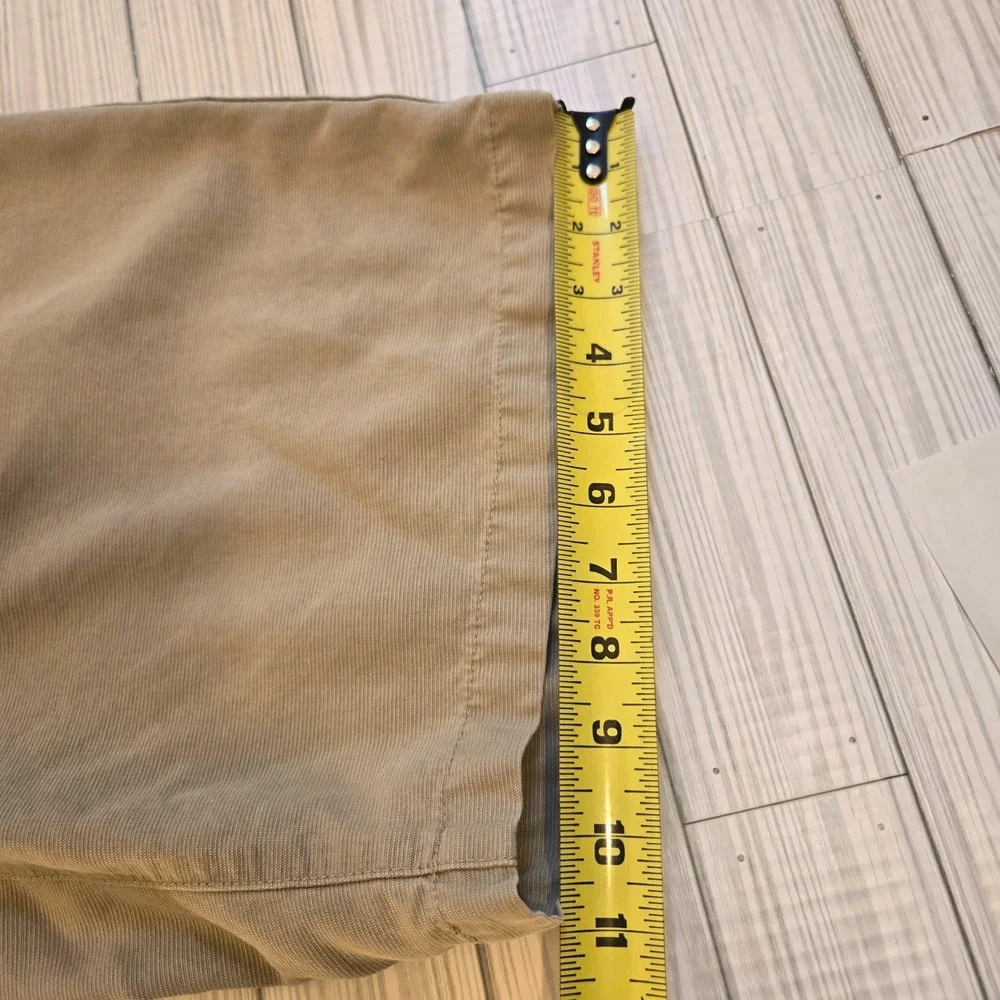 Tommy Bahama Paradise Nation Khaki Shorts Men 36 Tencel Cotton Tan Textured READ